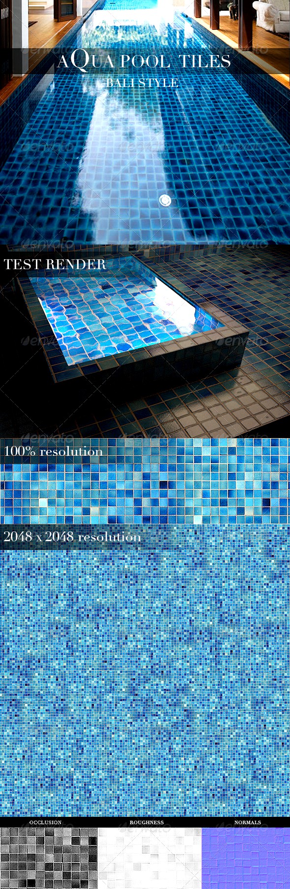 Aqua Pool Tiles