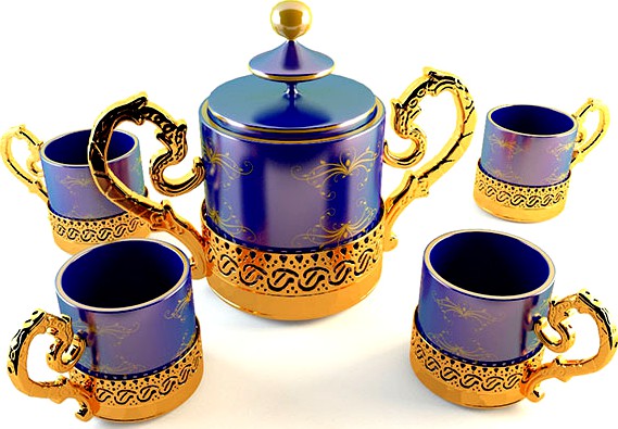 Golden Tea Coffee Set