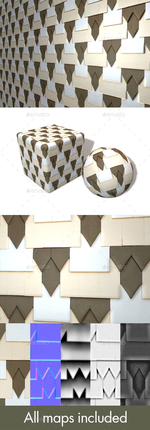 Wooden Pattern Panels Seamless Texture
