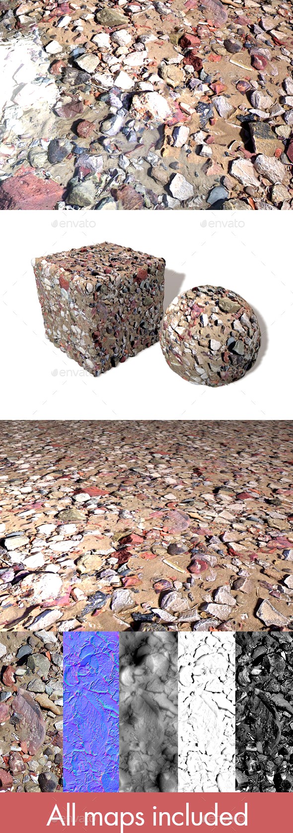 Beach Rubble 2 Seamless Texture