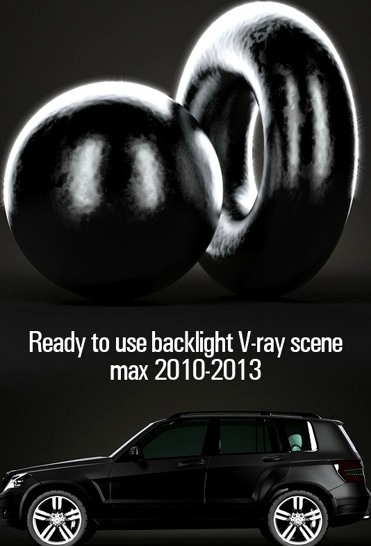 Ready to use backlight V-ray scene