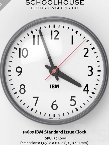 Schoolhouse Electric - 1960s IBM Standard Issue Clock
