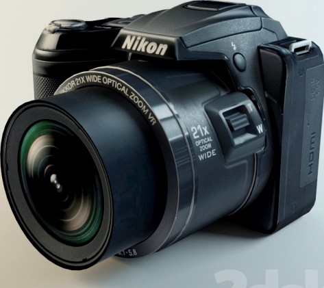 Nikon CoolPix L 120 Low Poly
