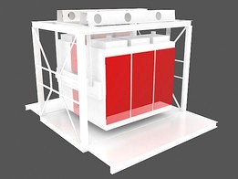 Plansifter 3D Model (Milling Industry) - Elek 3D (Değirmencilik Sanayii)