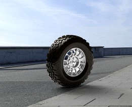 Mud Terrain Tyre and Rim Wheel