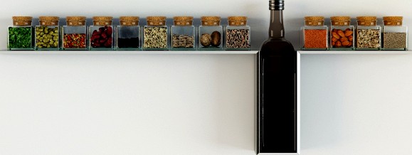 Shelf with spices from Desu Design