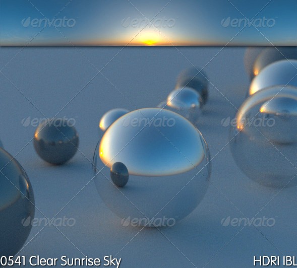 HDRI IBL 0541 Clear Sunrise Sky