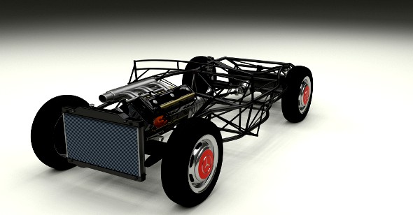 Full Mercedes 300SL chassis