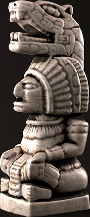 Mayan Warrior Statue