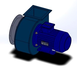 Radial ventilator (centrifugal air pump)