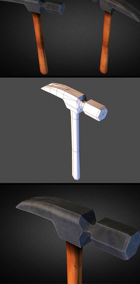 Hammer Low Poly