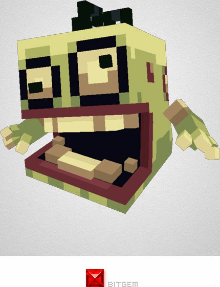 Low Poly Pixel Zombie Brian