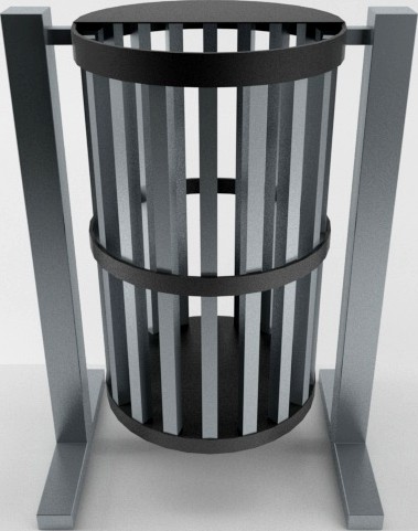 Outdoor Trash Can 01