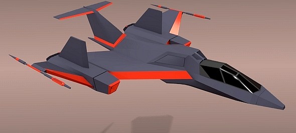 Futuristic spacecraft concept