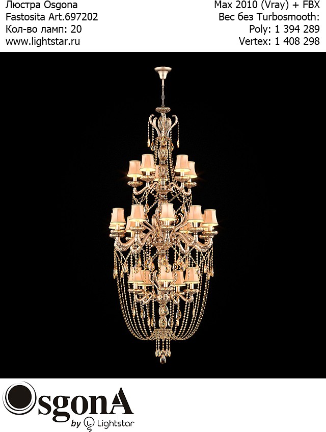 Chandelier Osgona Fastosita Art.697202