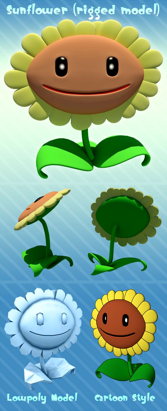 Sunflower (rigged)