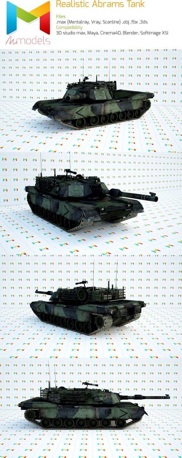 Realistic Abrams Tank