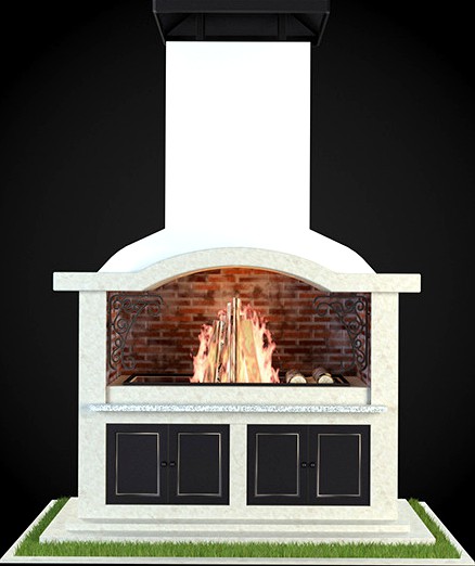 Garden Fireplace 004