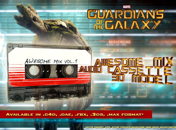 Guardians of the Galaxy Awesome Mix Audio Cassette