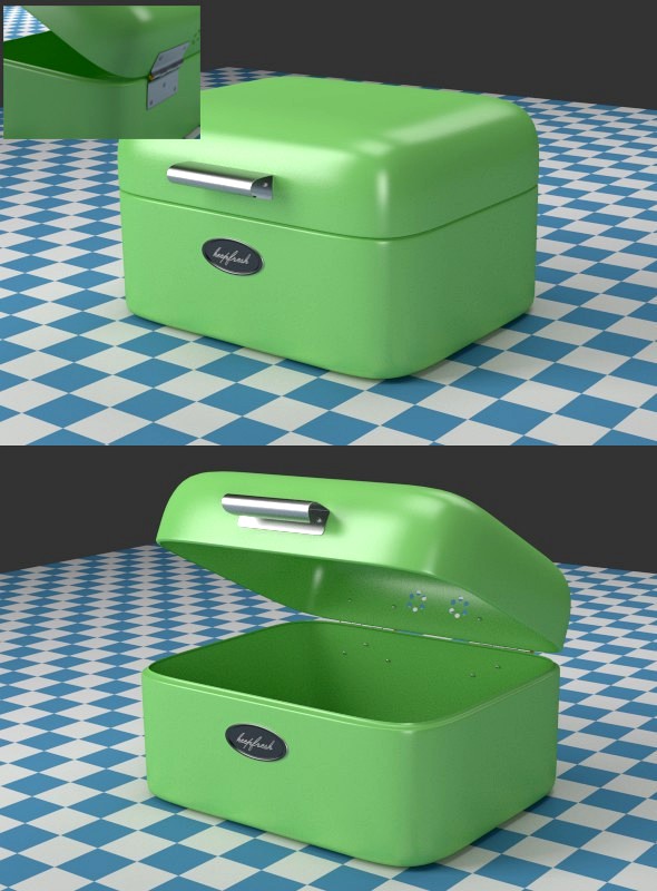 A small green Breadbox