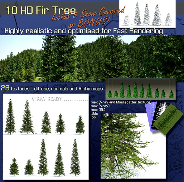 10 Fir Trees