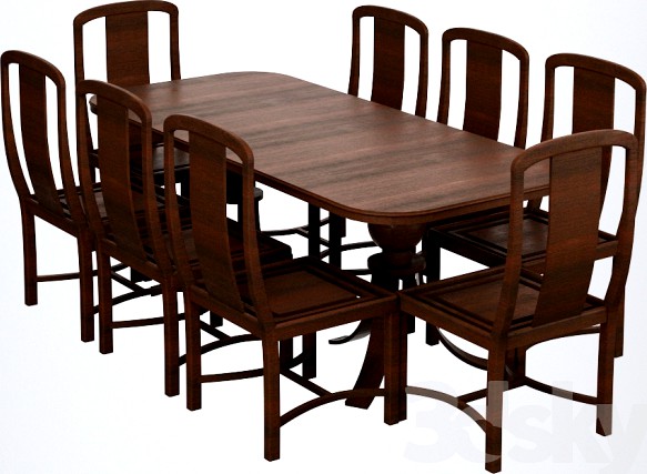 Dining table and chairs