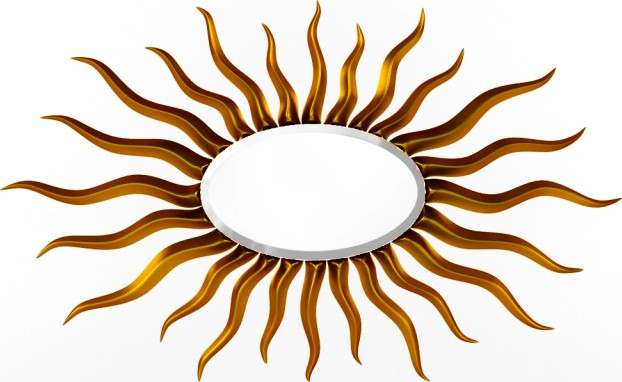 Christopher Guy Mirror Elliptical sunburst 50-2842 A