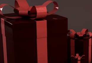 Christmas gift box presents