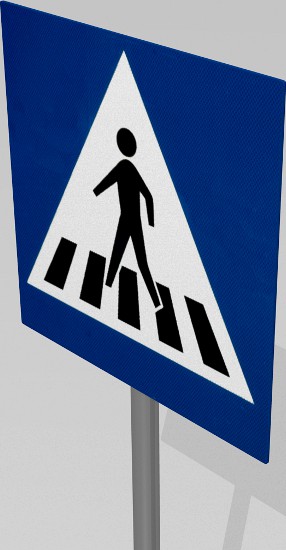 Pedestrian crossing sign