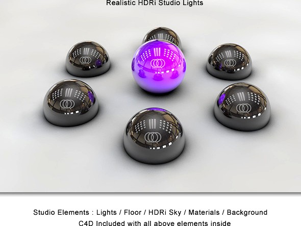 Realistic HDRi Studio Lightning