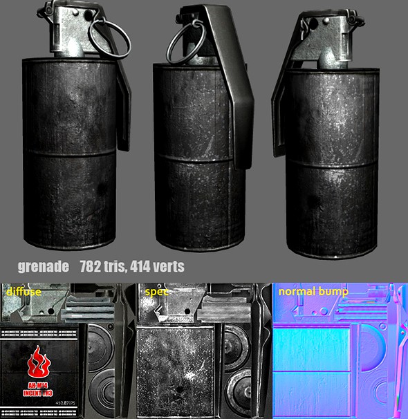 Grenade m14 m18 (Flash / Fire / Smoke)