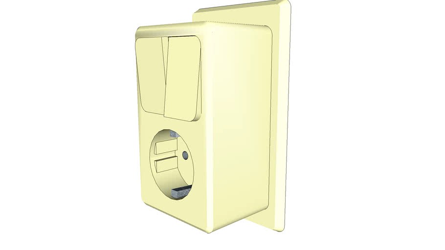 Electrical Outlet, two switches
