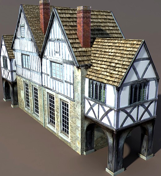 Old House Low poly 3d Model