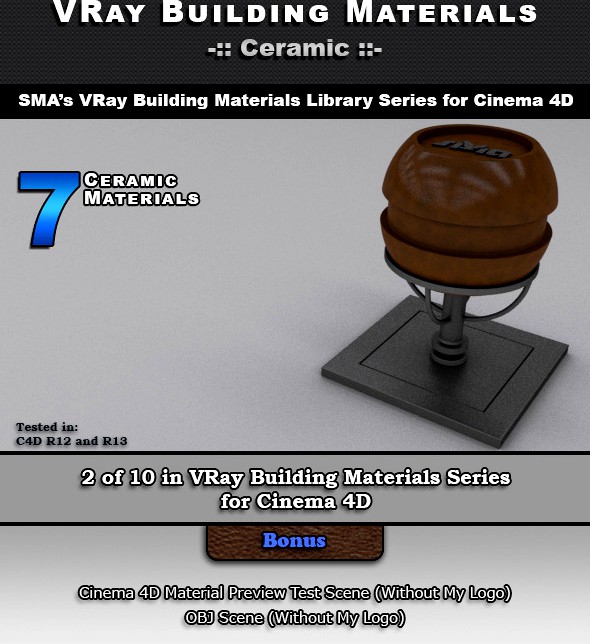 7 VRay Ceramic Materials for Cinema 4D