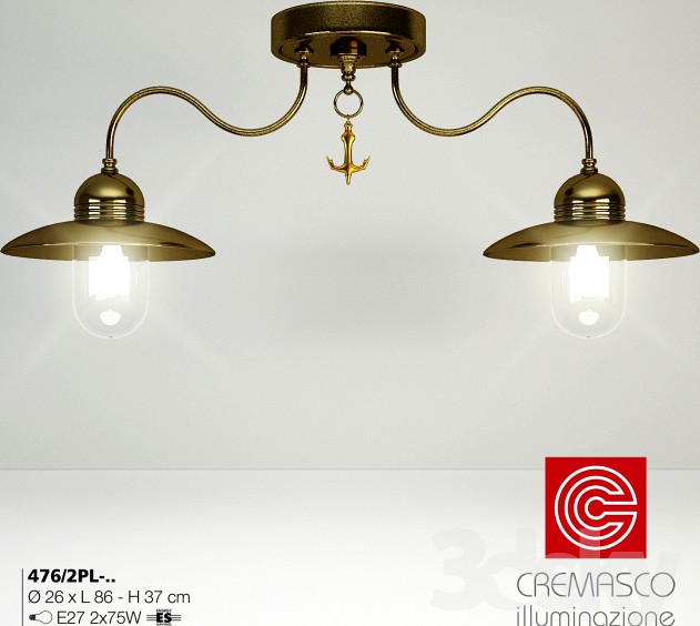 Cremasco Laguna ceiling lamp