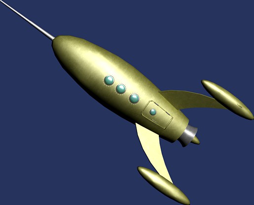 Retro Rocket - Golden Traveller