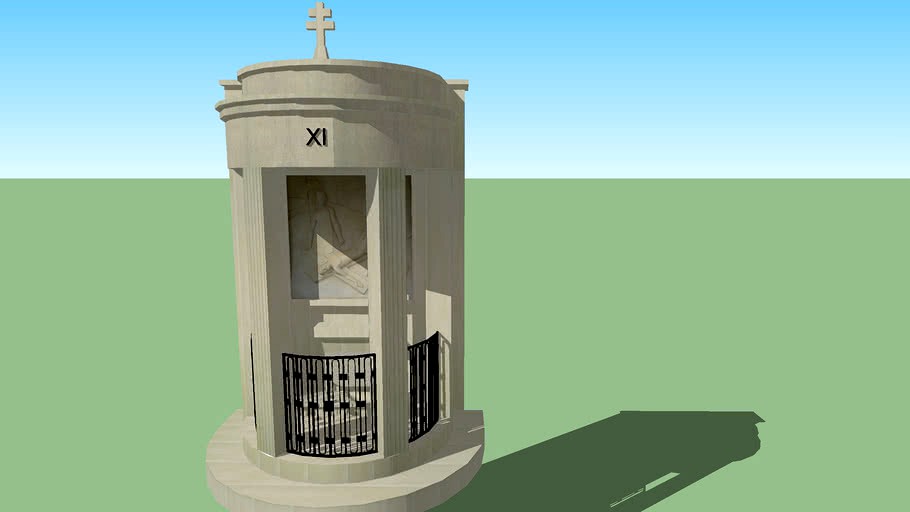 Modelo 3D do Monumento da 11ª Estação da Via Sacra dos Valinhos - Fátima