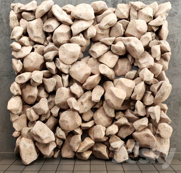 Stone panel (brown stone)