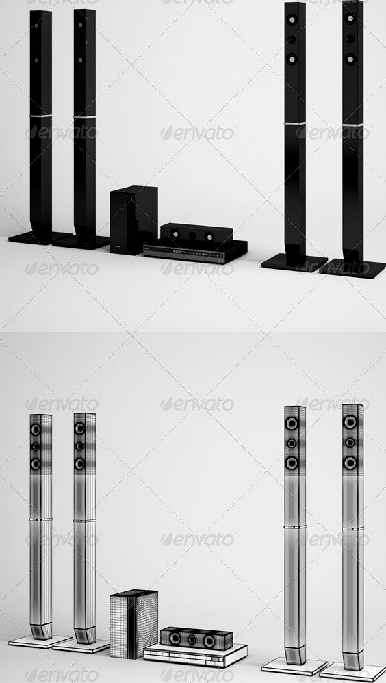 CGAxis Home Theater Speakers Electronics 07