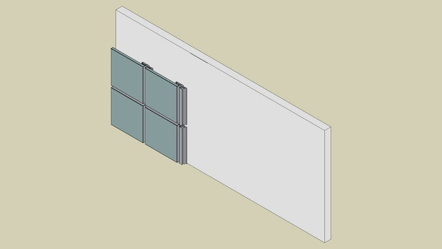 Alucobond Rain Screen 3d model