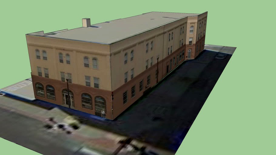 Apartment Building in Sheridan, Wyoming 3d model