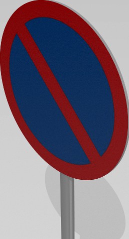 No parking sign