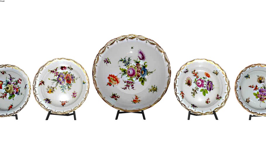 New Meissen porcelain plates from St.-Petersburg.