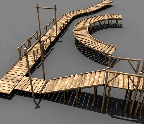Modular Wood Walkway or Jetty