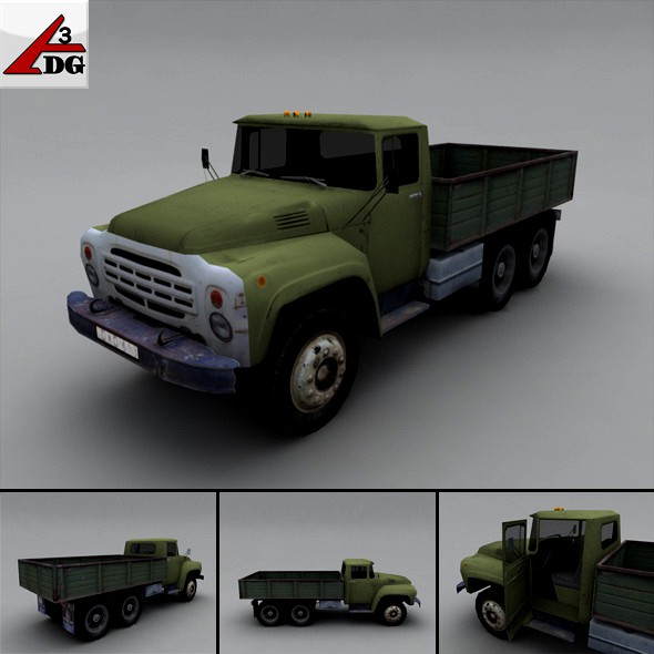 ZIL LowPoly - body chassis airborne