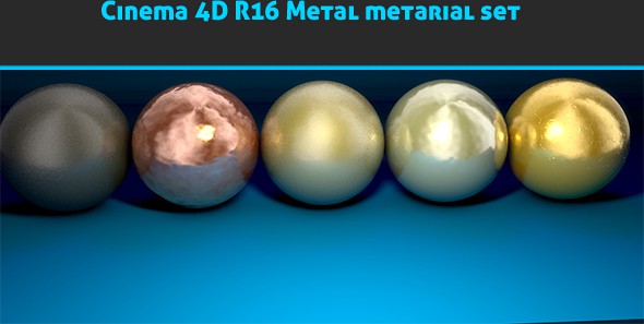 Cinema 4D R16 Realistic metal materials