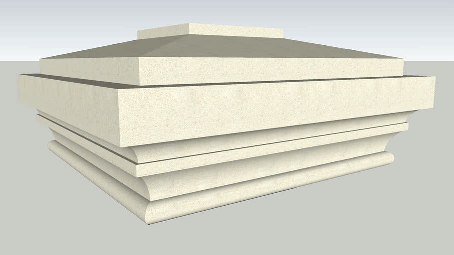 Limestone Column Cap
