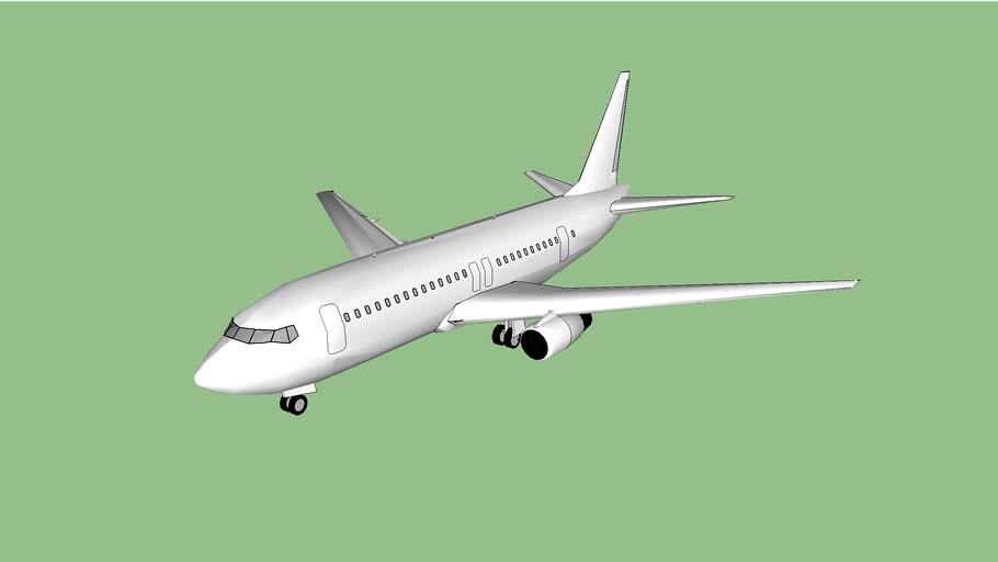 boeing 737 (421kb) white aircraft.