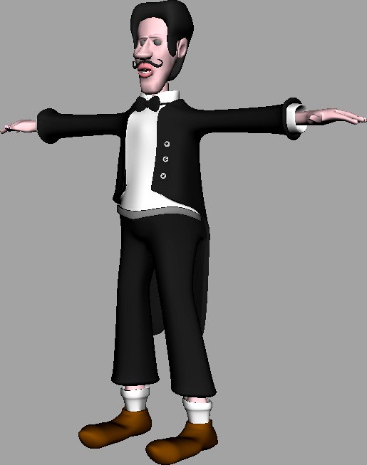 Pianist Body Model Character