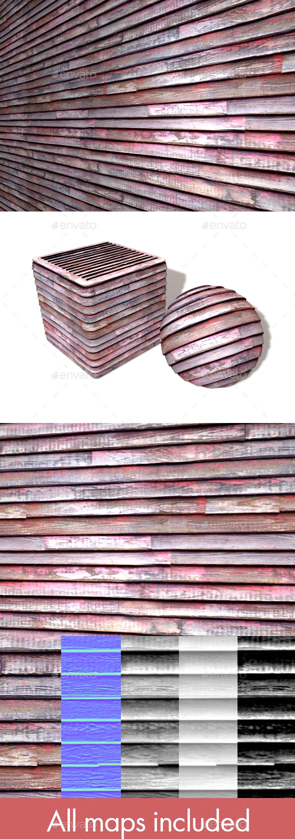 Weathered Painted Wood Seamless Texture